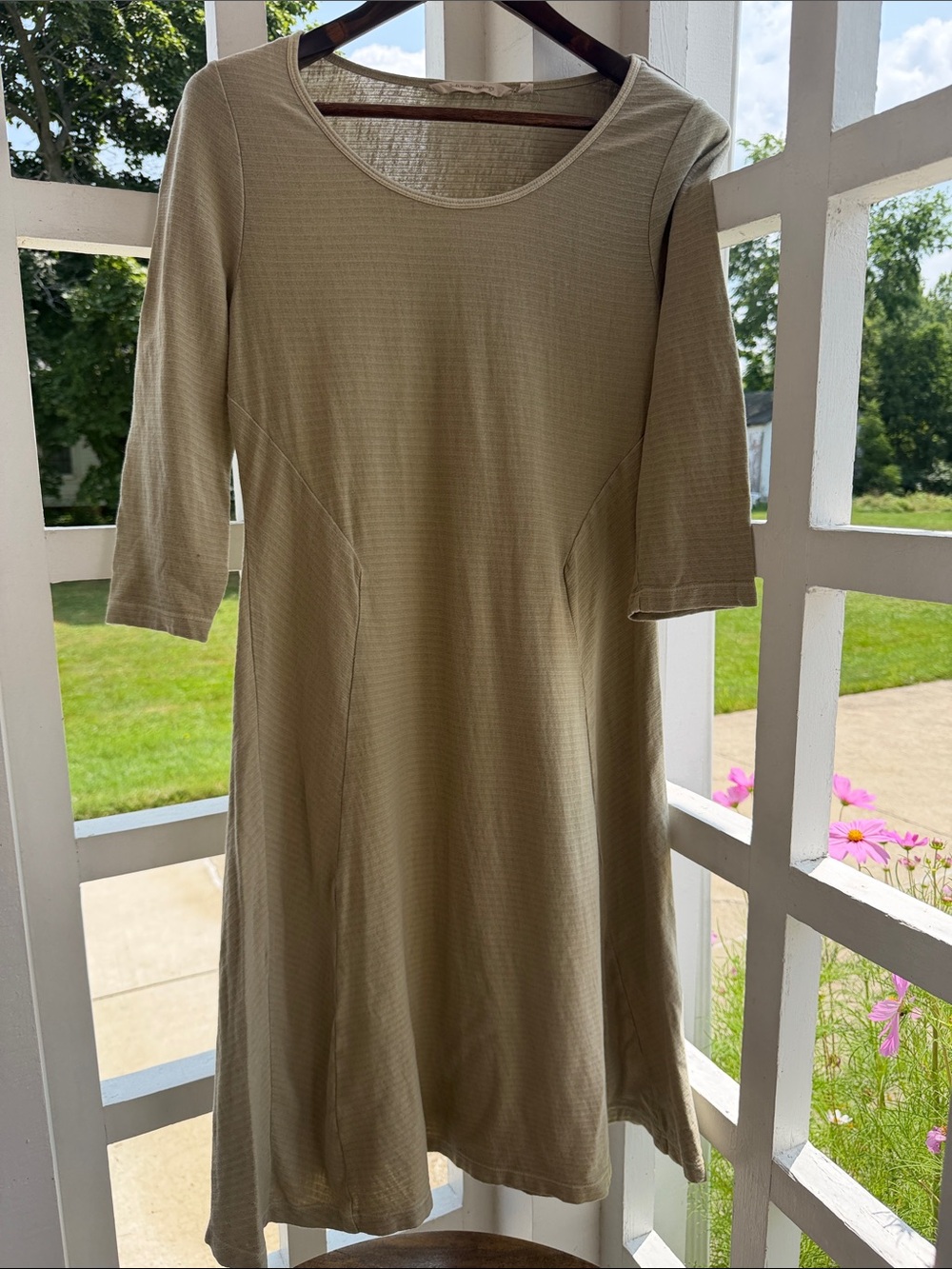 Soft Surroundings S Carrera Dunes A-Line Scoop Neck Dress